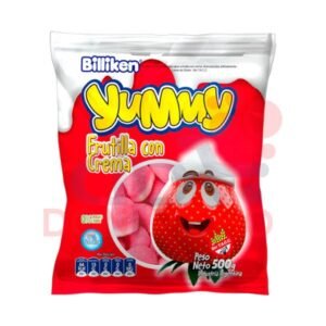 Gomitas Yummy Frutillas con crema 500g