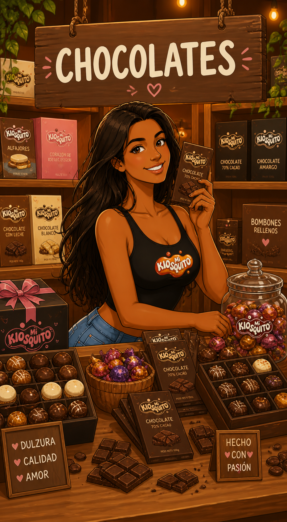 vertical chocolates